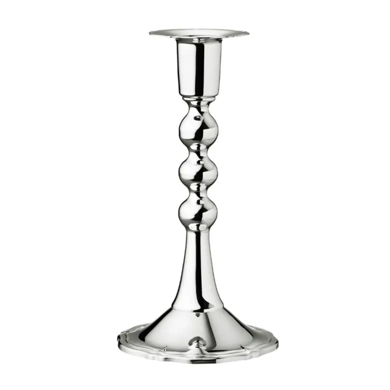 Chippendale kynttilänjalka 157 mm, hopeaa