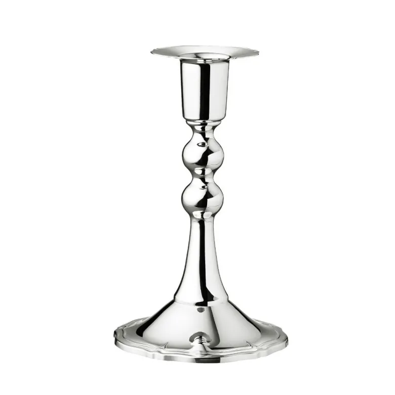 Chippendale kynttilänjalka 137 mm, hopeaa