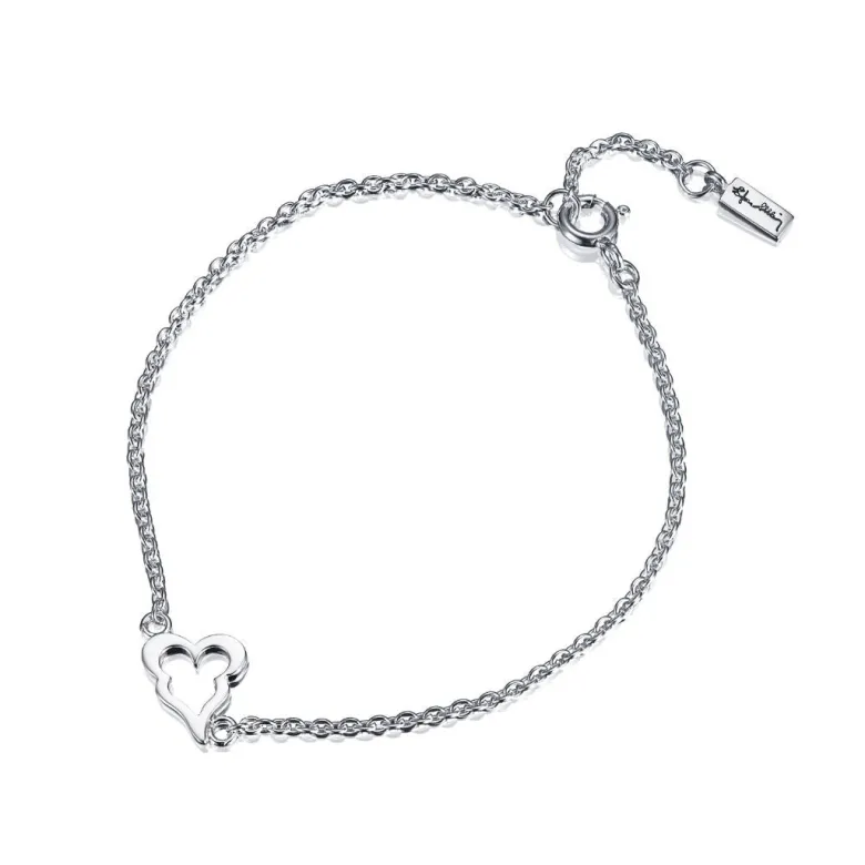 Efva Attling Little Crazy Heart rannekoru, hopeaa