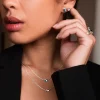 Efva Attling Love Bead korvakorut, hopea ja topaasi
