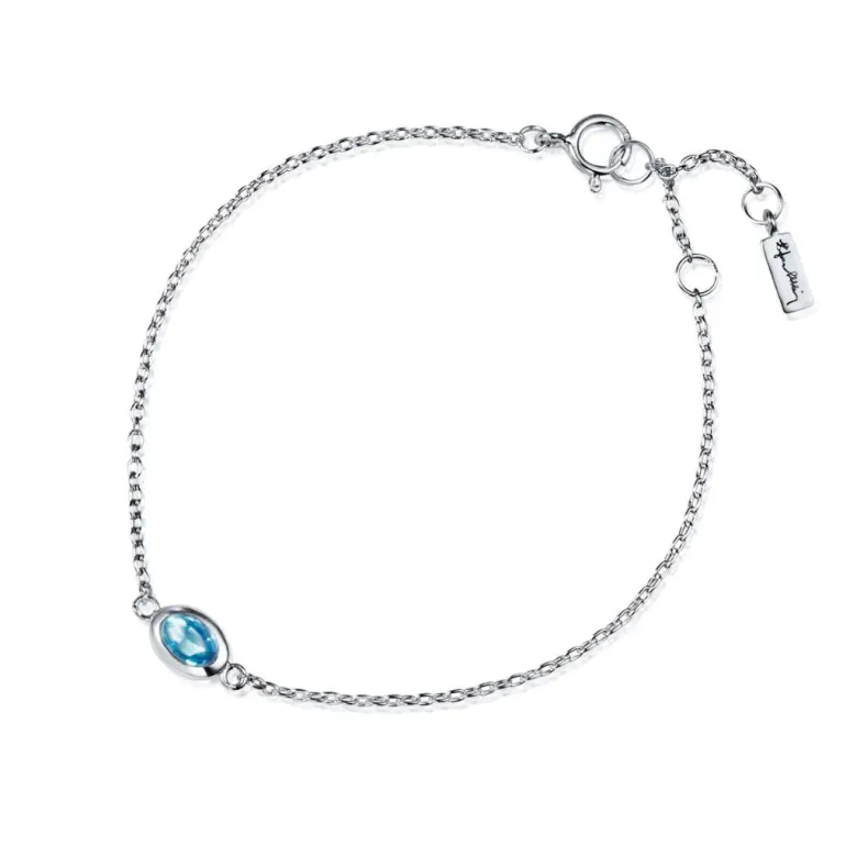 Efva Attling Love Bead rannekoru, hopea ja topaasi