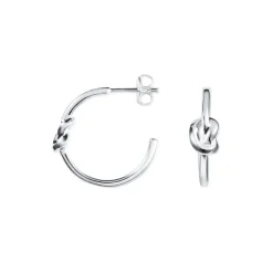 Efva Attling Love Knot Hoops korvakorut, hopeaa