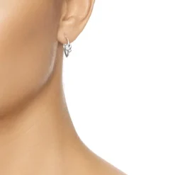 Efva Attling Love Knot Hoops korvakorut, hopeaa