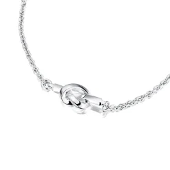 Efva Attling Love Knot rannekoru, hopeaa