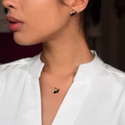 Efva Attling Violet & Stars korvakorut, keltakultaa timanteilla