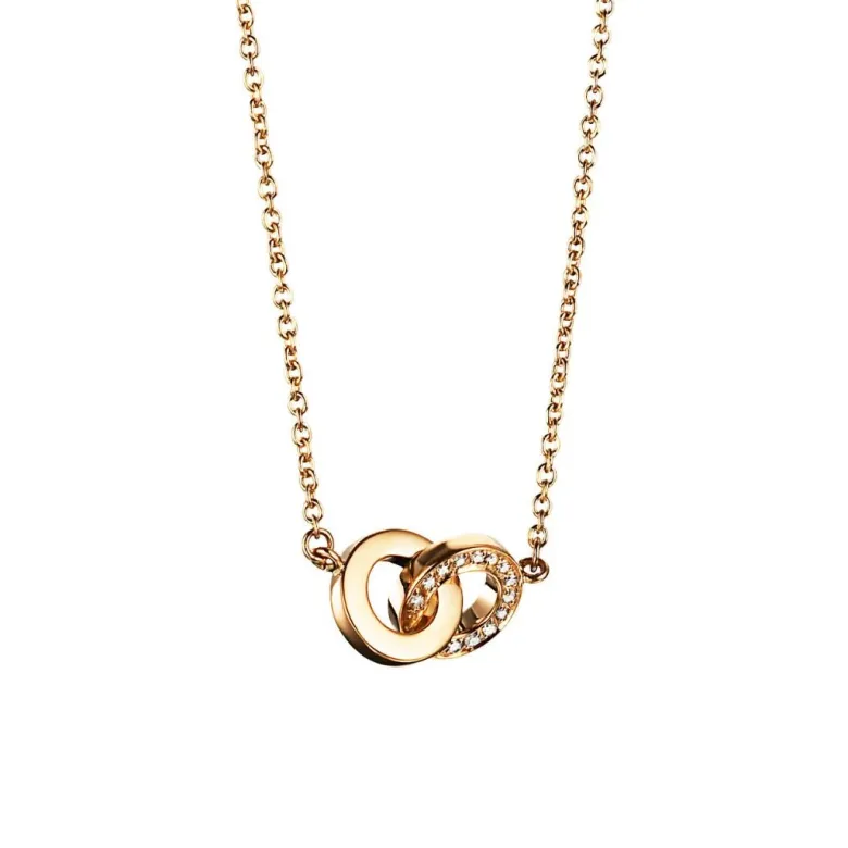 Efva Attling You & Me kaulakoru, keltakultaa timanteilla