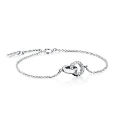 Efva Attling You & Me rannekoru, valkokultaa timanteilla