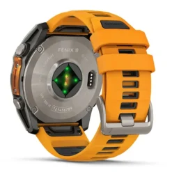 Garmin Fenix 8, 51mm Amoled Sapphire, titaani ja oranssi, älykello 010-02905-11