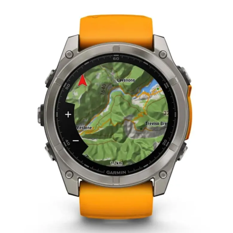 Garmin Fenix 8, 51mm Amoled Sapphire, titaani ja oranssi, älykello 010-02905-11