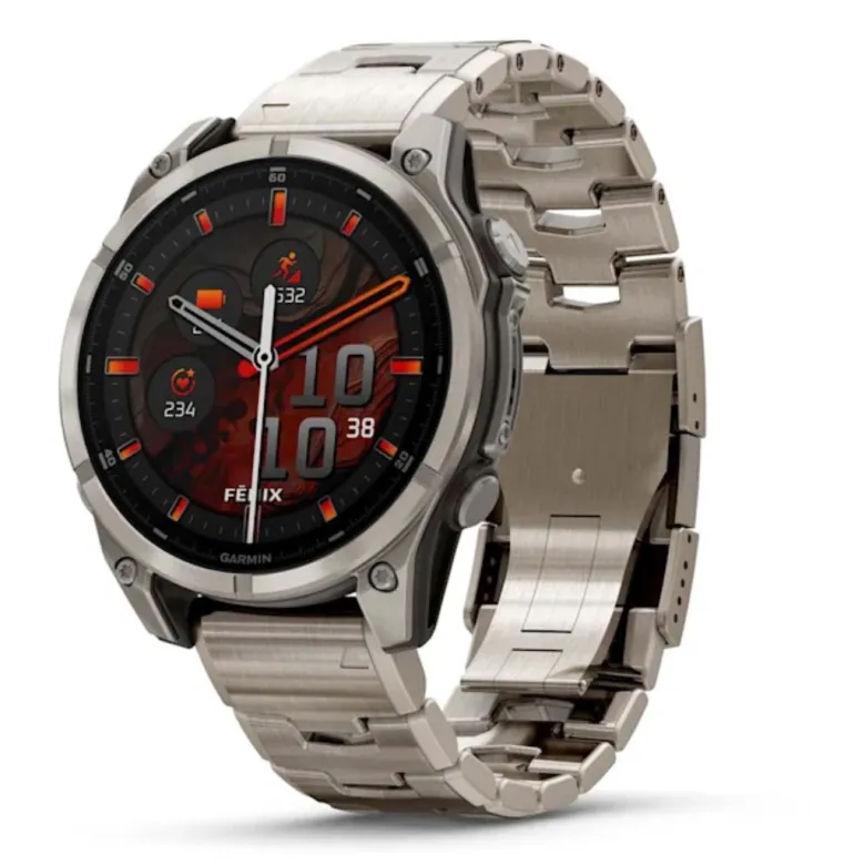 Garmin Fenix 8, 47mm Amoled Sapphire, titaani, älykello 010-02904-40