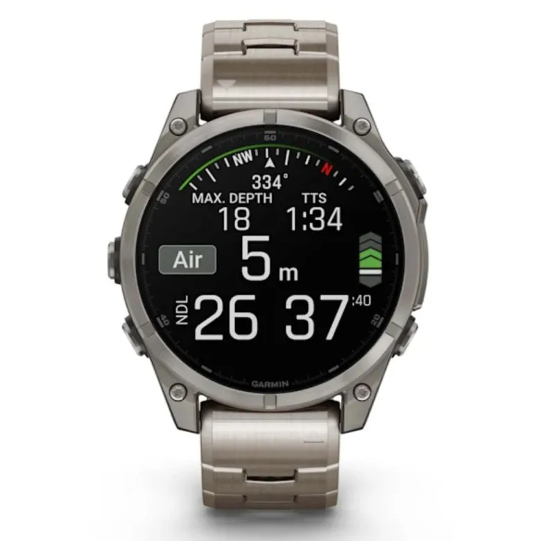 Garmin Fenix 8, 47mm Amoled Sapphire, titaani, älykello 010-02904-40