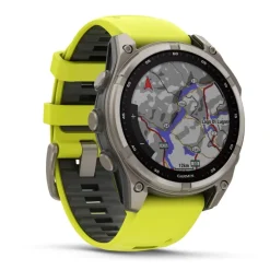 Garmin Fenix 8, 47mm Solar Sapphire, titaani ja keltainen, älykello 010-02906-21