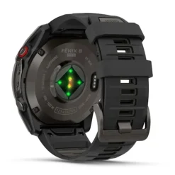 Garmin Fenix 8 Pro Amoled 51mm LTE Sapphire, hiilenharmaa titaani ja musta ranneke, älykello 010-03199-01