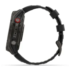 Garmin Fenix 8 Pro Amoled 51mm LTE Sapphire, hiilenharmaa titaani ja musta ranneke, älykello 010-03199-01