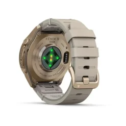 Garmin Fenix 9 Pro inReach AMOLED, 43mm, kullanvärinen titaani ja luunharmaa nahkaranneke, älykello 010-04335-41