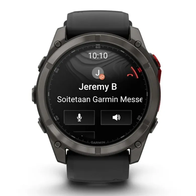 Garmin Fenix 8 Pro MicroLED 51mm LTE Sapphire, harmaa DLC-titaani ja musta ranneke, älykello 010-03380-01