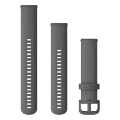 Garmin harmaa Quick release -silikoniranneke 20mm, pikakiinnitys, 010-13021-00