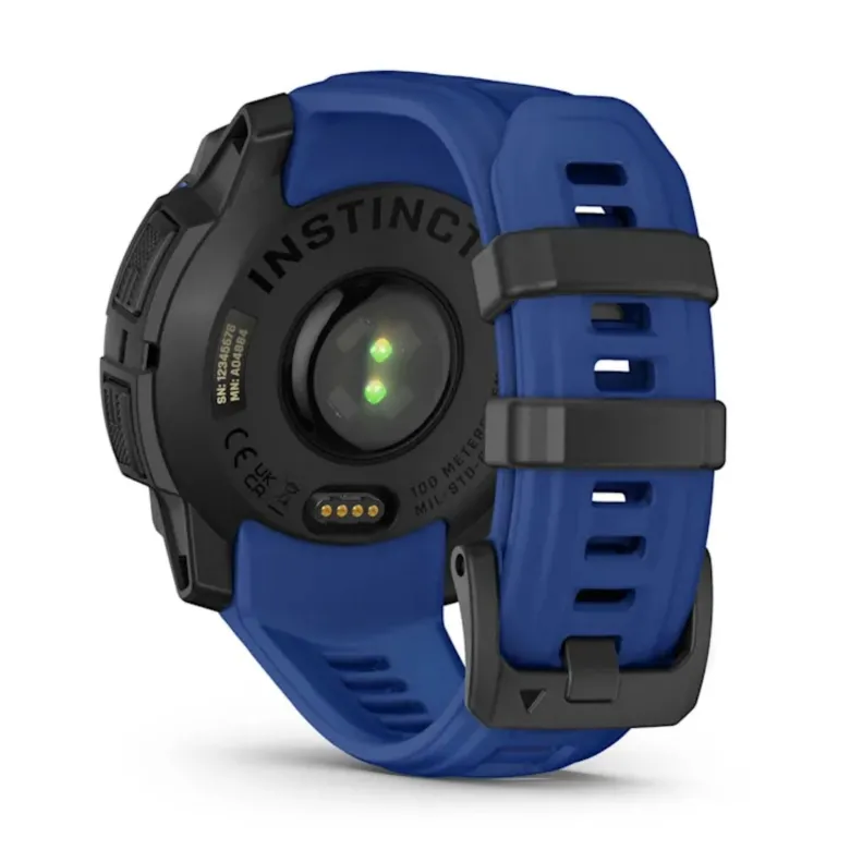 Garmin Instinct 3 AMOLED, 45mm, musta ja sähkönsininen, GPS-älykello 010-02936-03