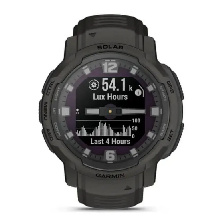 Garmin Instinct Crossover Solar, Black Graphite, GPS-hybridiälykello 010-02730-01