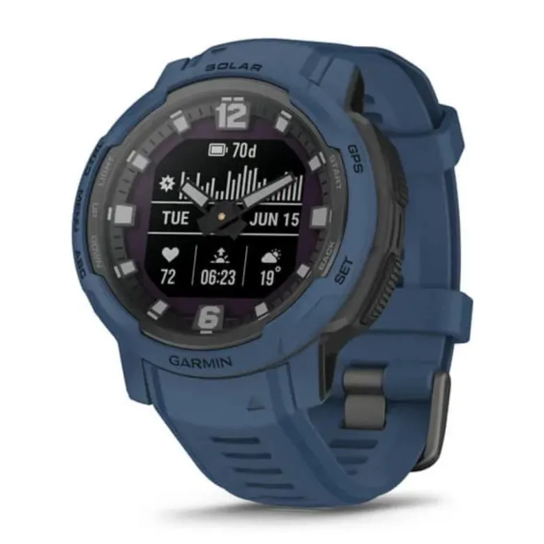 Garmin Instinct Crossover Solar, Tidal Blue, GPS-hybridiälykello 010-02730-02