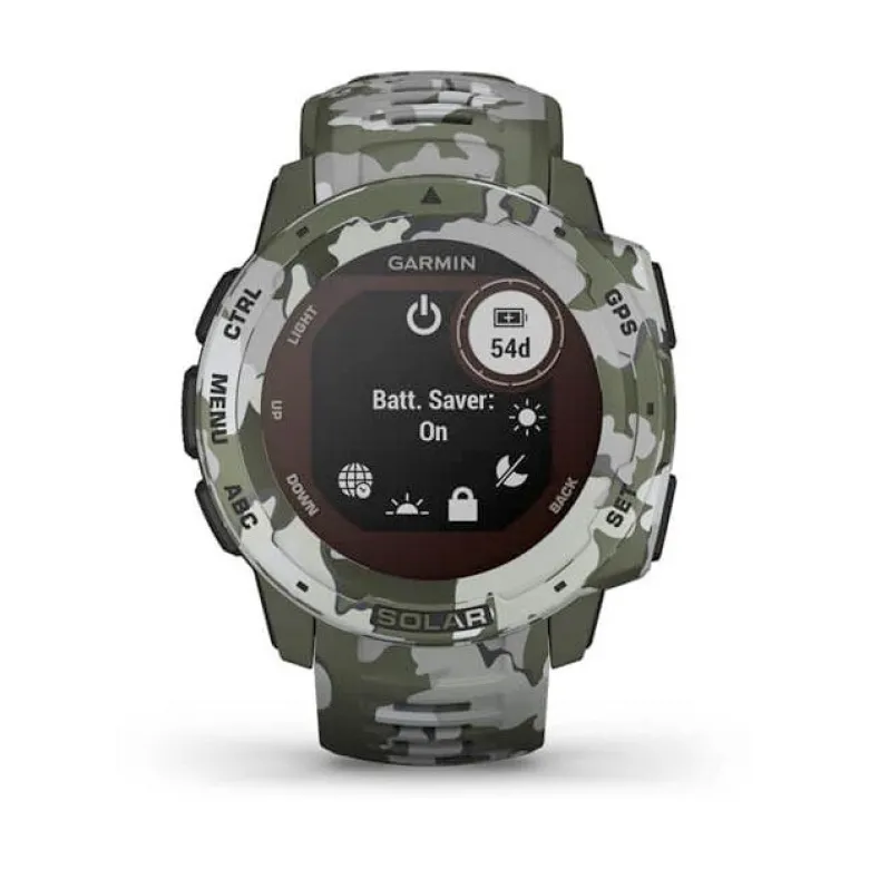 Garmin Instinct Solar Lichen Camo maastokuvio älykello 010-02293-06