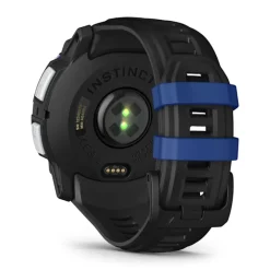 Garmin Instinct 3 Solar, 50mm, vaaleanharmaa, musta ja sähkönsininen, GPS-älykello, 010-02935-03