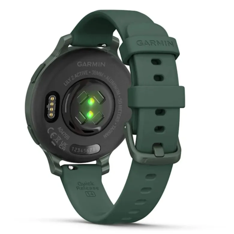 Garmin Lily 2 Active, jaspiksenvihreä kehys ja silikonihihna, 010-02891-02