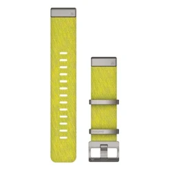 Garmin QuickFit 22mm ranneke, jakardikudottu kelta-vihreä nailon 010-12738-23