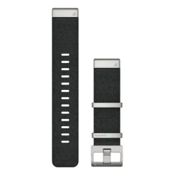 Garmin QuickFit 22mm ranneke, jakardikudottu musta nailon 010-12738-21
