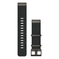 Garmin QuickFit 22mm ranneke, jakardikudottu musta nailon 010-12738-03