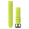 Garmin QuickFit 22mm ranneke, Kirkkaankeltainen silikoni 010-12863-04