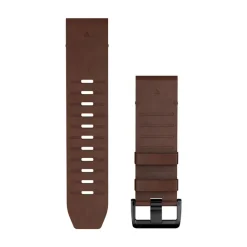 Garmin QuickFit nahkaranneke 26mm, saksanpähkinänruskea, 010-14508-20