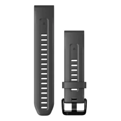 Garmin QuickFit silikonihihna 20mm, tummanharmaa, 010-13102-01