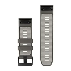 Garmin QuickFit silikoniranneke 26mm, kivenharmaa/hopeanharmaa, 010-14510-00