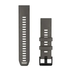 Garmin QuickFit silikoniranneke 22mm, kivenharmaa/hopeanharmaa, 010-14509-00