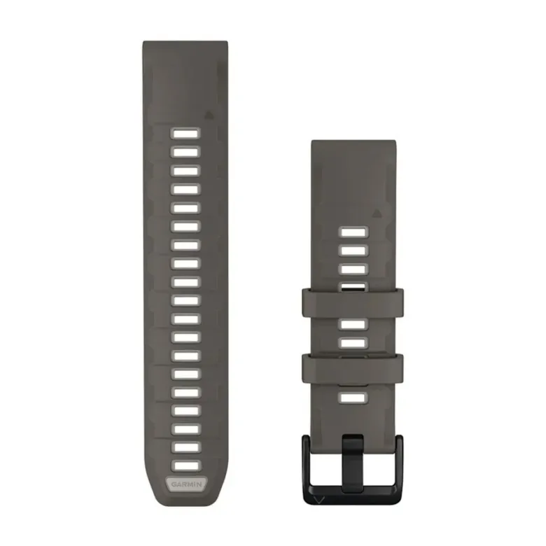 Garmin QuickFit silikoniranneke 22mm, kivenharmaa/hopeanharmaa, 010-14509-00
