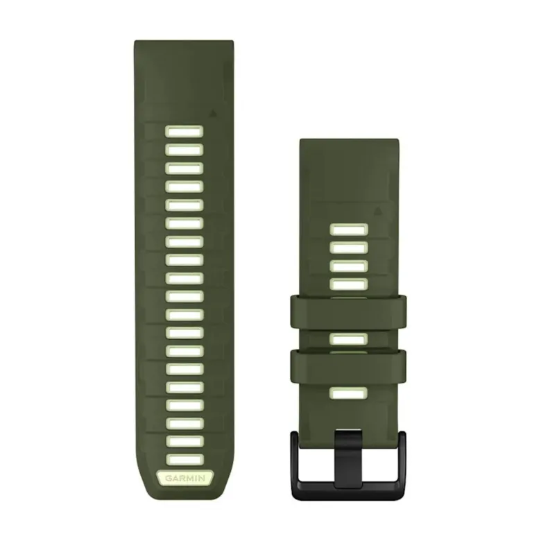 Garmin QuickFit silikoniranneke 26mm, oliivinvihreä/limenvihreä, 010-14508-01