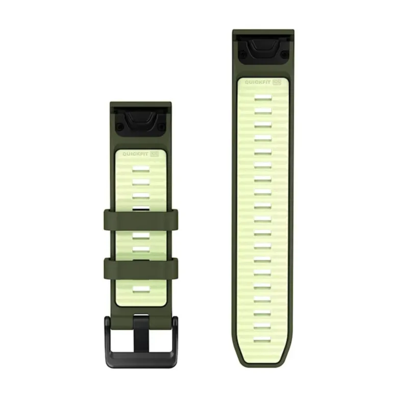 Garmin QuickFit silikoniranneke 22mm, oliivinvihreä/limenvihreä, 010-14507-01