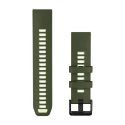Garmin QuickFit silikoniranneke 22mm, oliivinvihreä/limenvihreä, 010-14507-01
