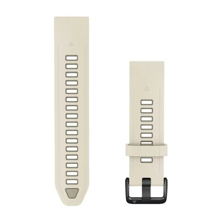 Garmin QuickFit silikoniranneke 20mm, kermanvaalea/vaaleanharmaa, 010-14506-04