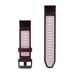 Garmin QuickFit silikoniranneke 20mm, kirsikanpunainen/vaaleanpunainen, 010-14506-02