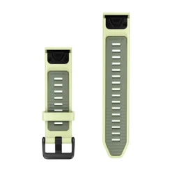 Garmin QuickFit silikoniranneke 20mm, sitruunankeltainen/harmaa, 010-14506-01