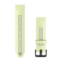 Garmin QuickFit silikoniranneke 20mm, sitruunankeltainen/harmaa, 010-14506-01