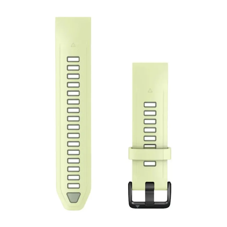 Garmin QuickFit silikoniranneke 20mm, sitruunankeltainen/harmaa, 010-14506-01