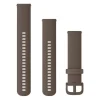 Garmin Quick release -silikoniranneke 20mm, pikakiinnitys, kaakaonruskea, 010-12924-81