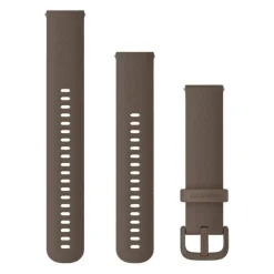 Garmin Quick release -silikoniranneke 20mm, pikakiinnitys, kaakaonruskea, 010-12924-81