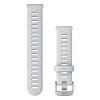 Garmin Quick release -silikoniranneke 18mm, pikakiinnitys, vaaleanharmaa, 010-11251-3F