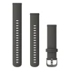 Garmin Quick release -silikoniranneke 18mm, pikakiinnitys, grafiitti, 010-12932-0E