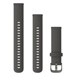 Garmin Quick release -silikoniranneke 18mm, pikakiinnitys, grafiitti, 010-12932-0E