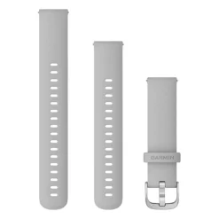 Garmin Quick release -silikoniranneke 18mm, pikakiinnitys, utuharmaa, 010-12932-0C